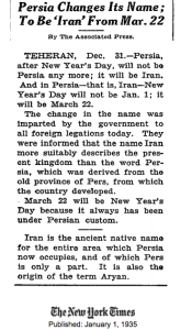 Persia 1935